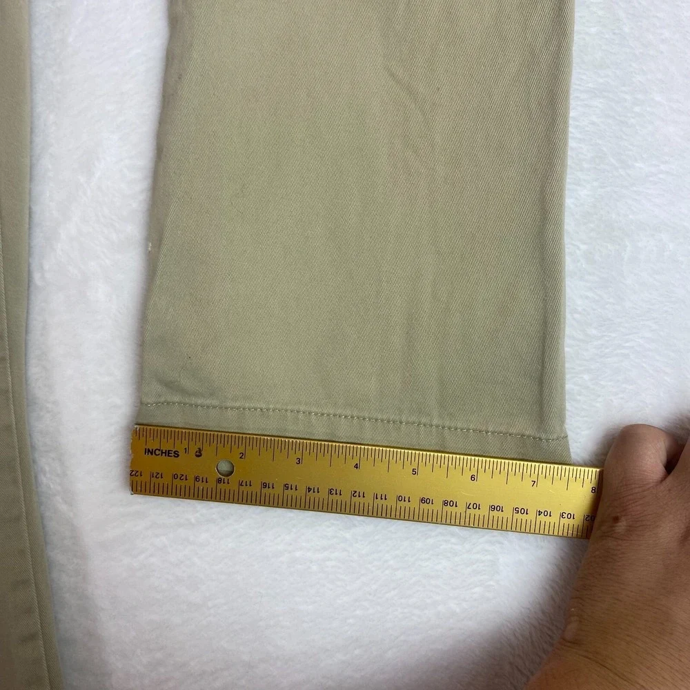 Polo Ralph lauren Pants Youth size 20 Khaki straight chino Stretch Beige Cotton